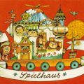 Spielhaus-Postkarte von der Serie des Kinderfernsehens der DDR - 1985