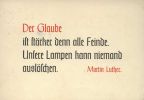Spruchkarte mit Zitat von Martin Luther - 1956