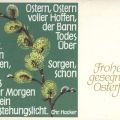Osterkarte mit Zitat von Christoph Hacker - 1979