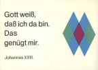 Spruchkarte mit Zitat Johannes - 1971