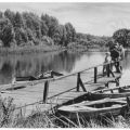 Kölpinsee auf Usedom, Bootsanlegestelle - 1960