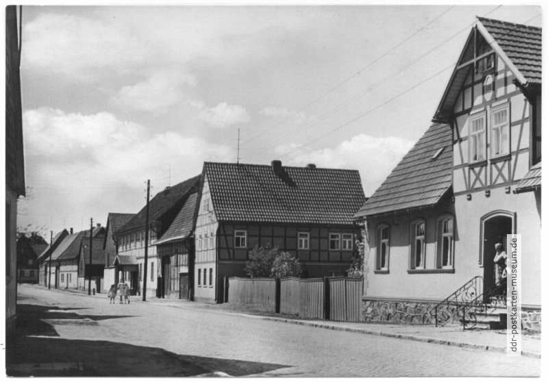 Dorfstraße in Königerode - 1965