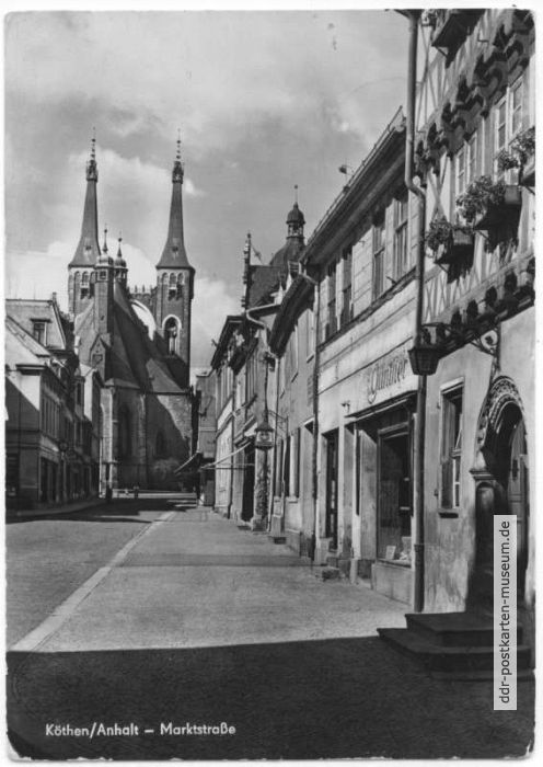 Marktstraße mit Blick zur St. Jakobskirche - 1963
