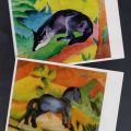 Ölbilder "Der blaue Fuchs" und "Das kleine blaue Pferd" - 1962