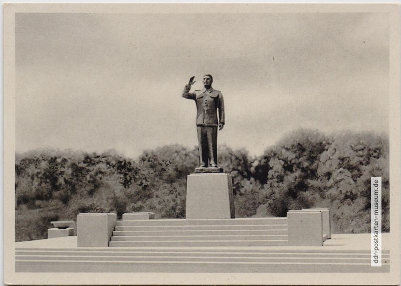 Modell des Stalin-Denkmals in Riesa, 1955