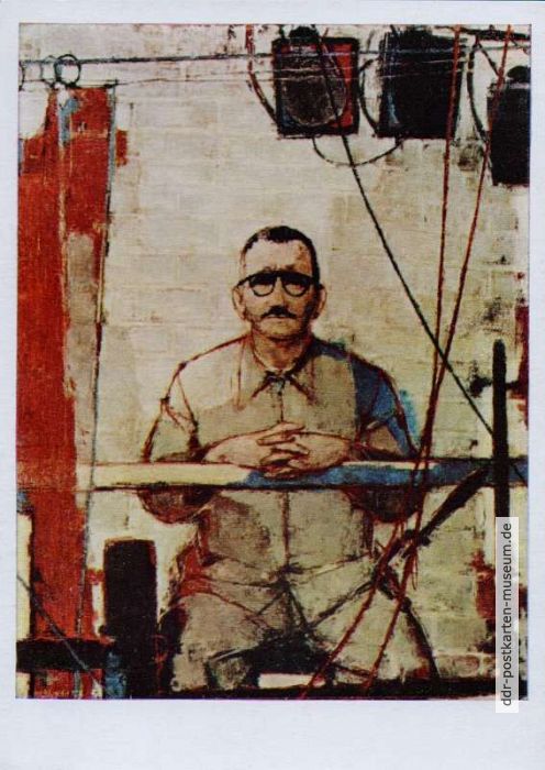 Ölbild "Bert Brecht" von Prof. Bert Heller - 1974