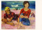 Ölbild "Am Strand" von Walter Womacka, 1962 - V. Kunstausstellung der DDR - 1962 / 1971