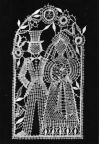 Klöppelkunst Motiv Brautpaar von Regine Siebdrath - 1988