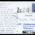 Empfänger dieser Karte auf Zeltplatz nicht zu ermitteln und retour zum HPA nach Rostock, unzustellbar - 1981