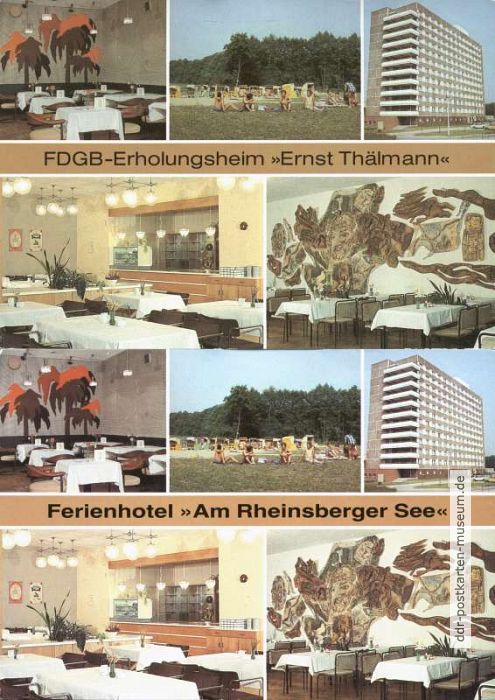 Namensänderung nach Privatisierung eines FDGB-Erholungsheimes in Rheinsberg - 1988/1990