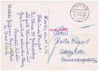 Nur 15 Pfennig Nachgebühr bei unfrankierter Postkarte 1954
