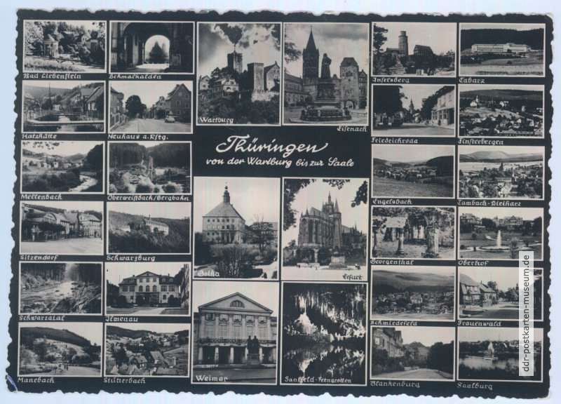 Rekord-Mehrbildkarte der DDR mit 30 Bildern !