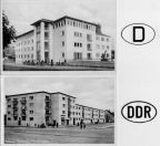 Bauhaus-Architektur in Frankfurt/Main (Haus der Jugend) und in Rathenow am Platz der Jugend - um 1955
