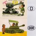 Militärhumor auf Postkarten West und Ost - um 1980