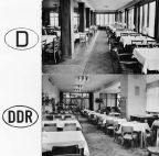 Restaurant West im Hotel Post Seebruck ( Bayern) und Restaurant Ost in Friedrichroda (Thüringen) - um 1960 / 1973