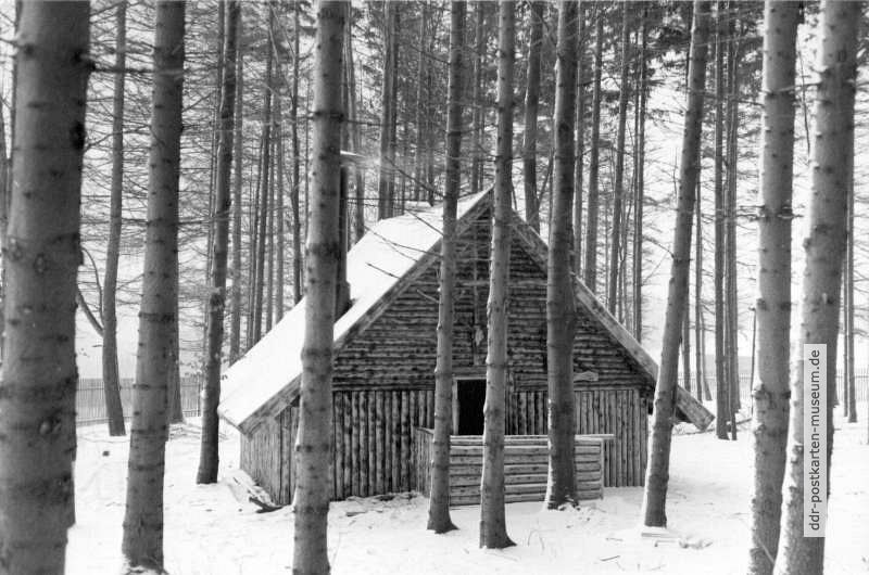 Waldhütte vom Ferienheim "Peter Göring" bei Frauenstein - 1978