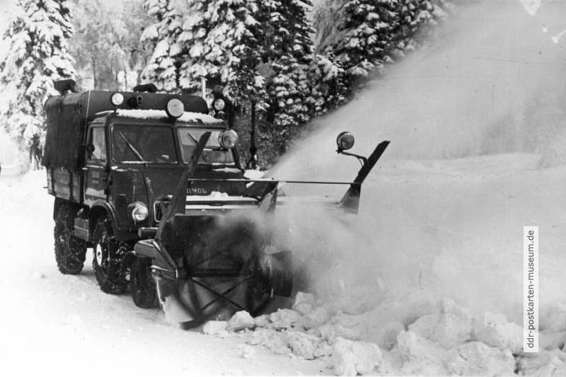 Schneefräse im Einsatz - 1979