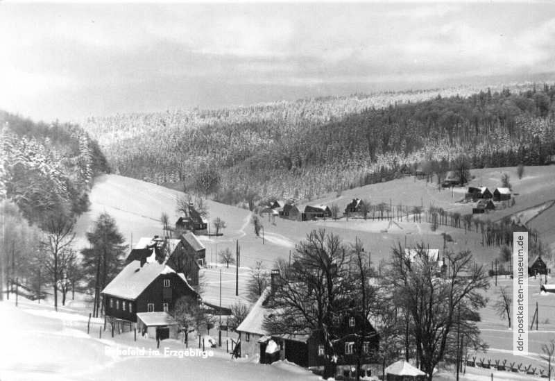 Blick auf Rehefeld im Erzgebirge - 1980