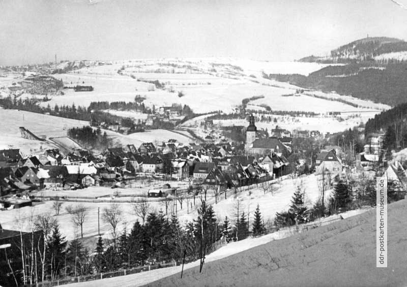 Blick auf Geising im Osterzgebirge - 1961