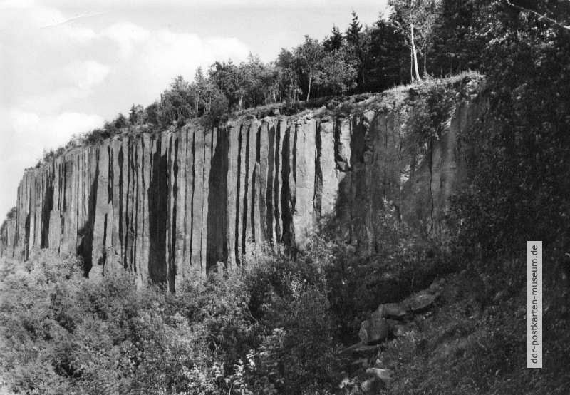 Basaltformation "Orgelpfeifen" bei Scheibenberg - 1977