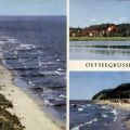 Blick vom Steckelberg bei Koserow, Am Kölpinsee, Strand von Koserow - 1970
