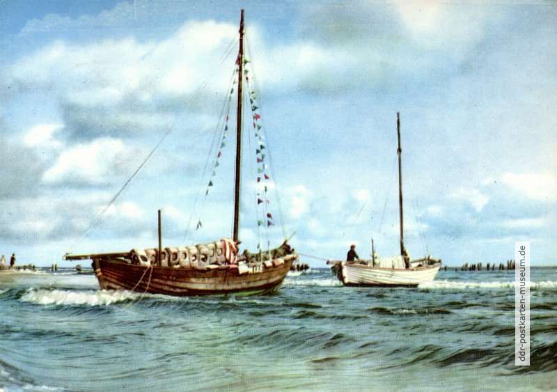 Fischerboot "Nixe" mit Lotse - 1976