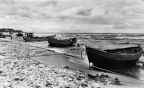 Fischerboote am Ostseestrand der Insel Usedom - 1964