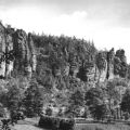 Felsengruppe im Bielatal - 1978