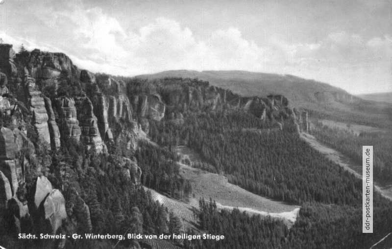 Großer Winterberg, Blick von der Heiligen Stiege - 1959