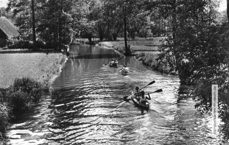 Paddelfahrt im Spreewald - 1961