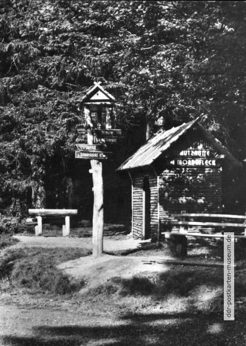 Schutzhütte Mordsfleck am Rennsteig - 1982