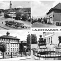 Lauchhammer-Mitte - Busbahnhof, Postamt, EOS, Brunnen an der Kleinleipischer Straße - 1973