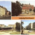 Straße der DSF, Rathaus, Kaufhalle, Artur-Becker-Oberschule - 1987