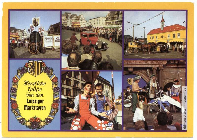 Herzliche Grüße von den Leipziger Markttagen - 1986