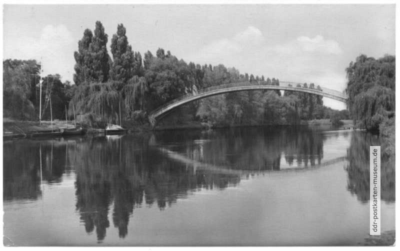 Brücke zum Eingang vom Waldbad (Waldbadbrücke) - 1965