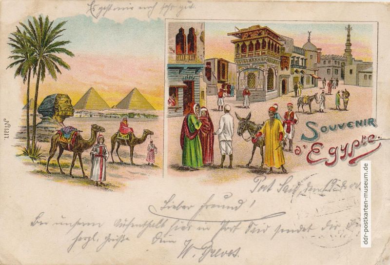 Souvenir von Ägypten, Port Said 1899