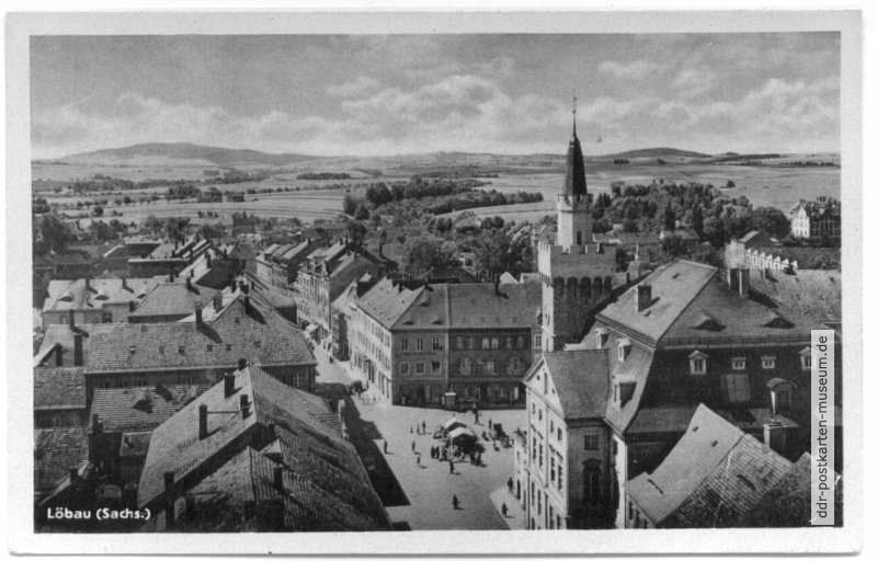 Blick zum Rathaus am Altmarkt - 1954