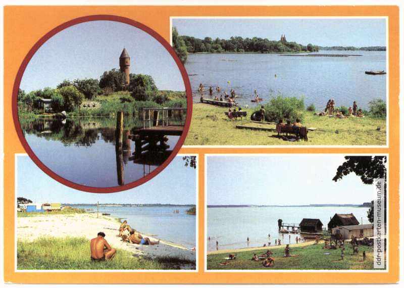 Kreis Lübz - Lübz An der Elde, Dobbertin See, Campingplatz Leisten, Goldberg Am See - 1982