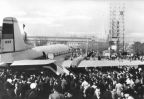 Reiseflugzeug "IL 14" auf dem Gelände der Leipziger Messe - 1957