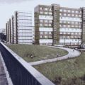 Wohnblocks im Neubaugebiet Nord - 1980