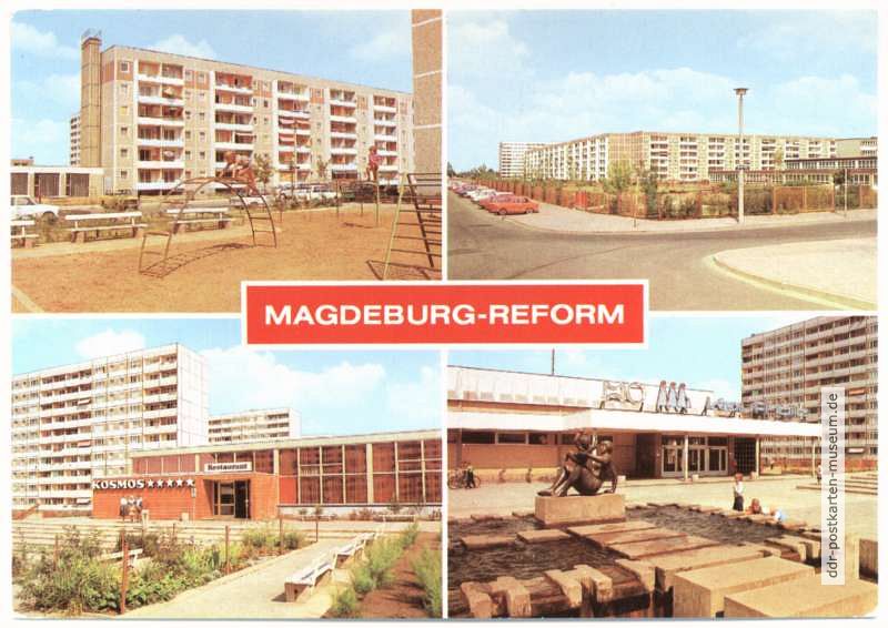 Neubauten, Otto-Grotewohl-Straße, Gaststätte, Kaufhalle - 1980