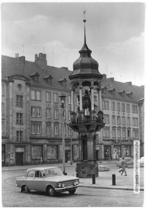 Denkmal des Magdeburger Reiters auf dem Alten Markt - 1972