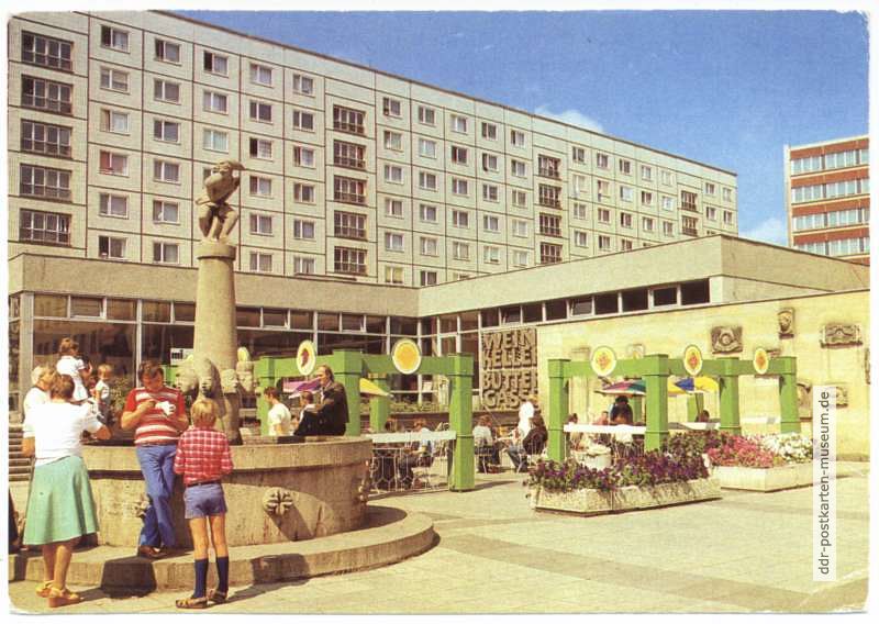 Eulenspiegel-Brunnen, Weinkeller "Buttergasse" - 1980