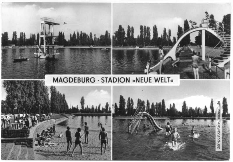 Stadion Neue Welt, Freibad - 1973 