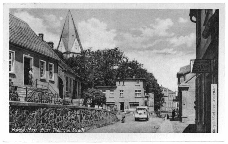 Ernst-Thälmann-Straße, Kirche - 1955