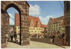 Marktplatz mit Rathaus, Wochenmarkt - 1966