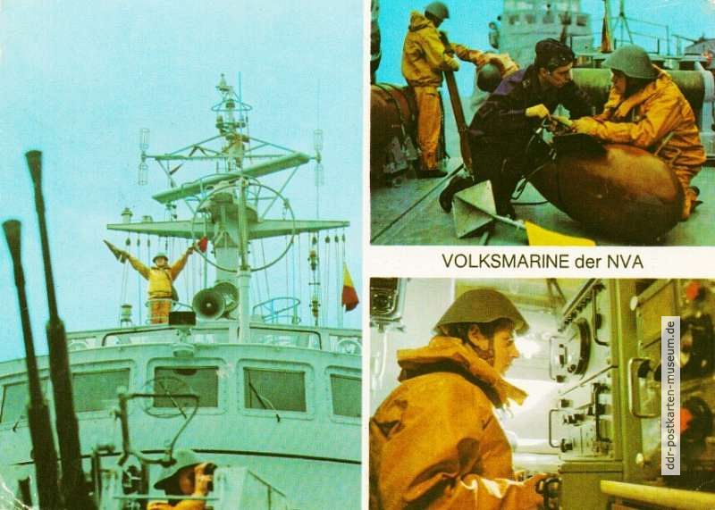 Minenleg-/ Minensuchschiff, Minenräumgerät, Dienst auf der Kommandobrücke - 1977