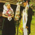 Sorbische Brautjungfer und Hochzeitsbitter aus der Spremberger Gegend - 1984
