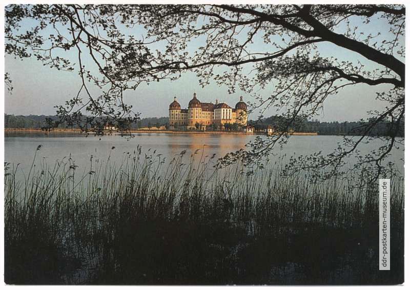 Blick über den See zum Schloß Moritzburg - 1987