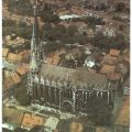 Pfarrkirche St. Marien aus der Vogelperspektive - 1987